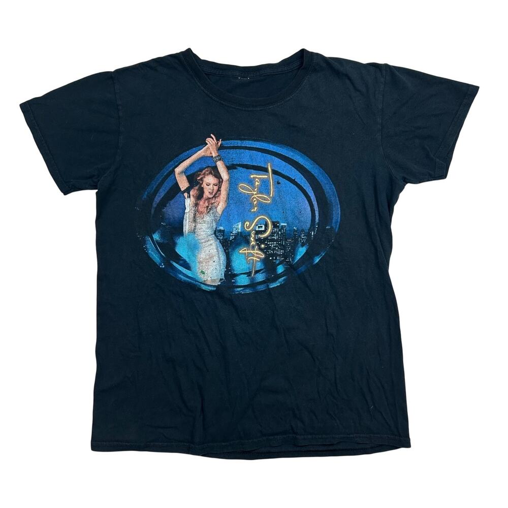 Taylor Swift Speak Now World Tour 2011 T-Shirt Black Concert Tee Double Sided